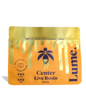 Lume Gummies Live Rosin Center - Orange 1:1 Gummies 40x5mg